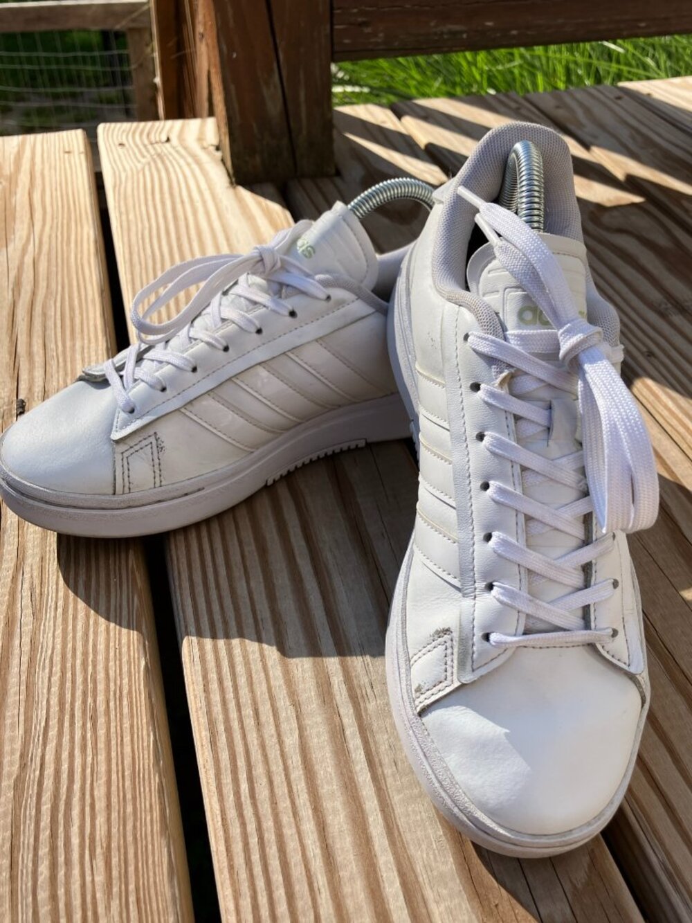 Adidas Grand Court Alpha Womens Size 8.5 White Athletic Shoes Sneakers Pre-owned